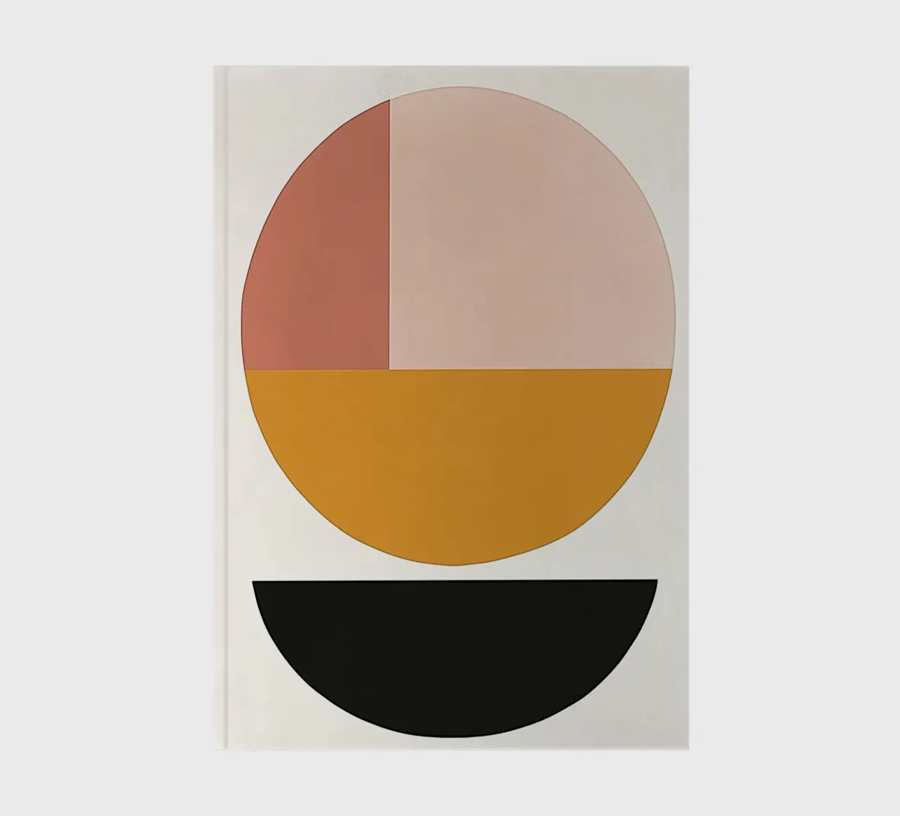 Abstract geometric circle notebook by DWA