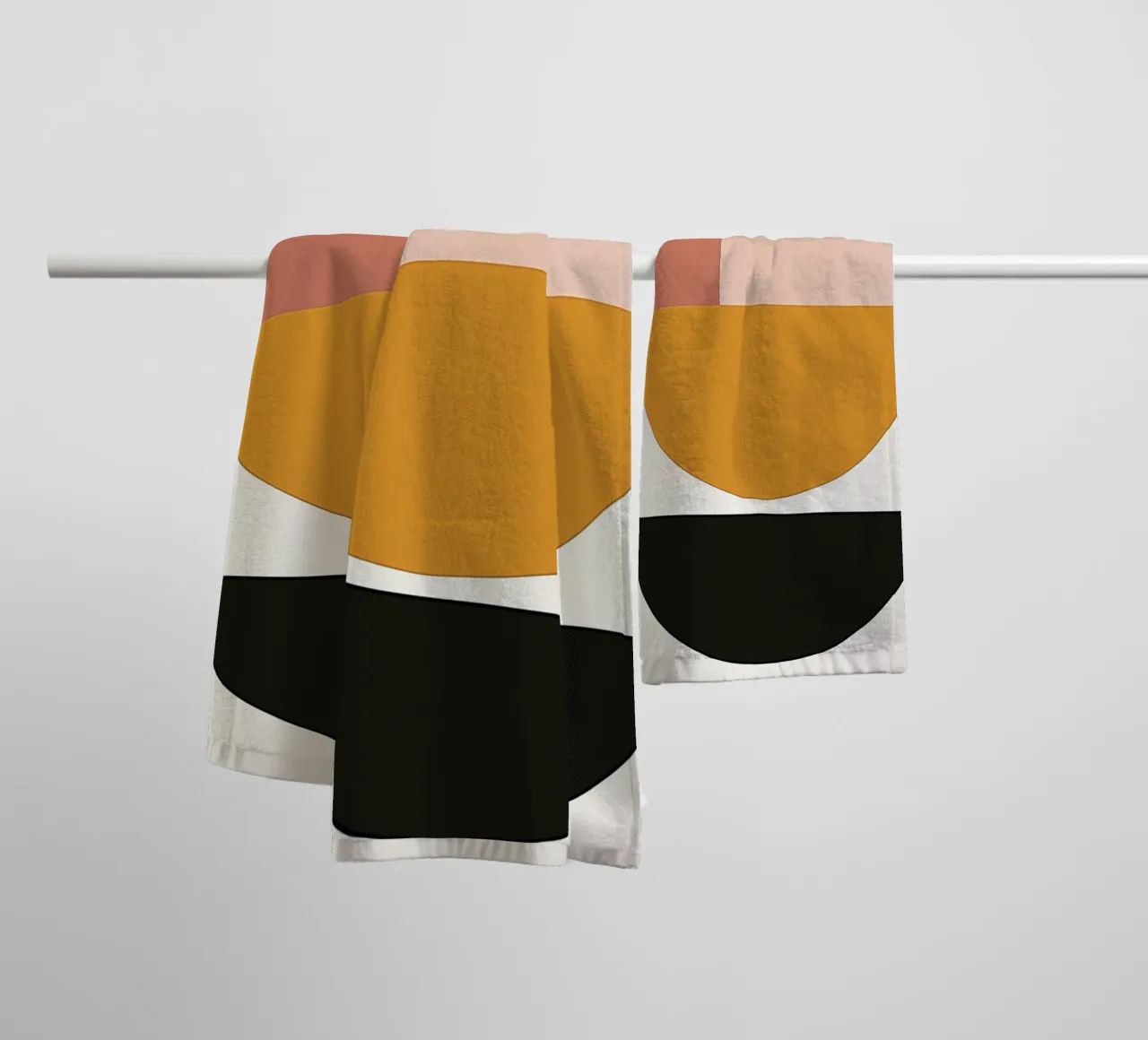 Abstract geometric circle towel by DWA