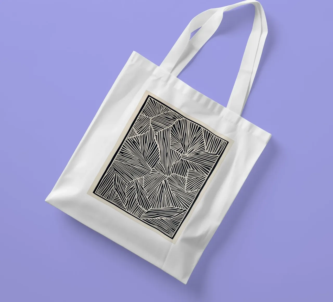 Graphic pattern of abstract lines tote bag by DWA
