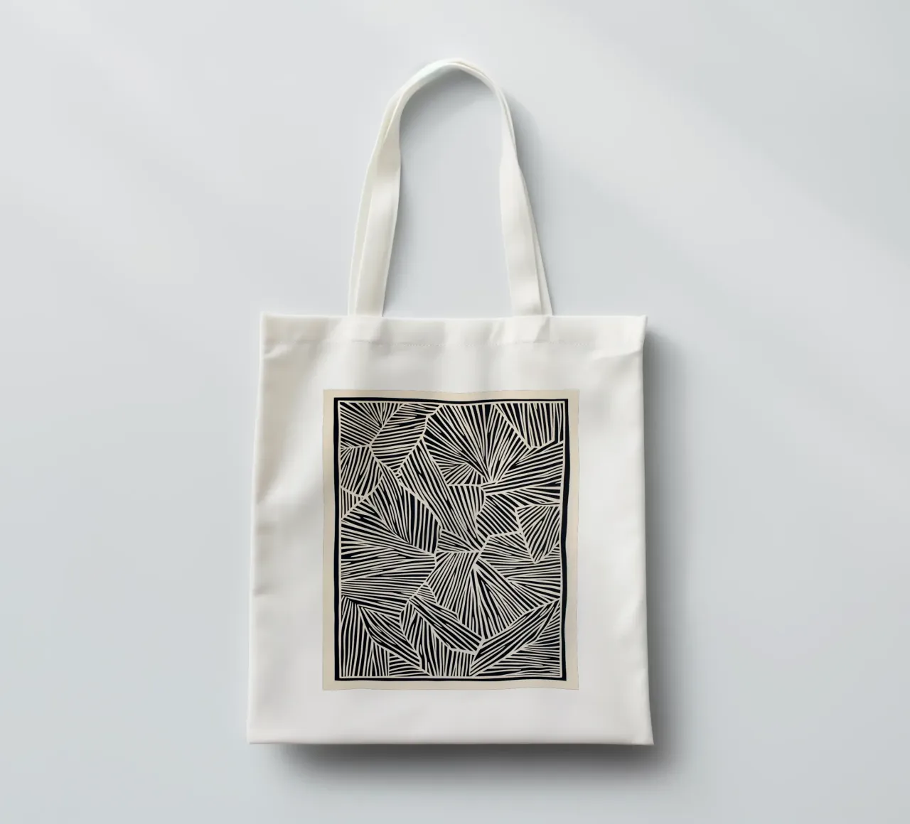 Graphic pattern of abstract lines tote bag by DWA