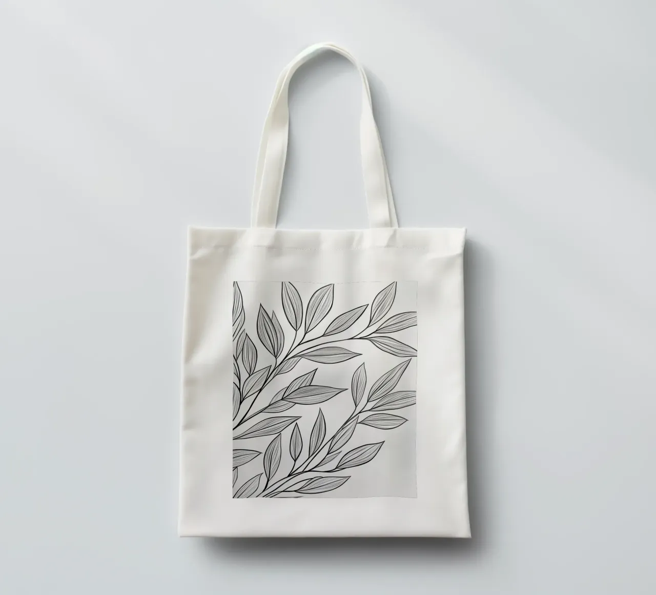 Minimalist foliage tote bag by DWA