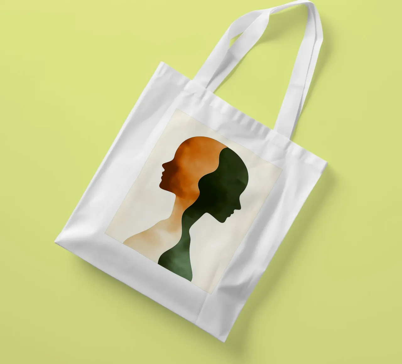 Duality of silhouettes tote bag by DWA