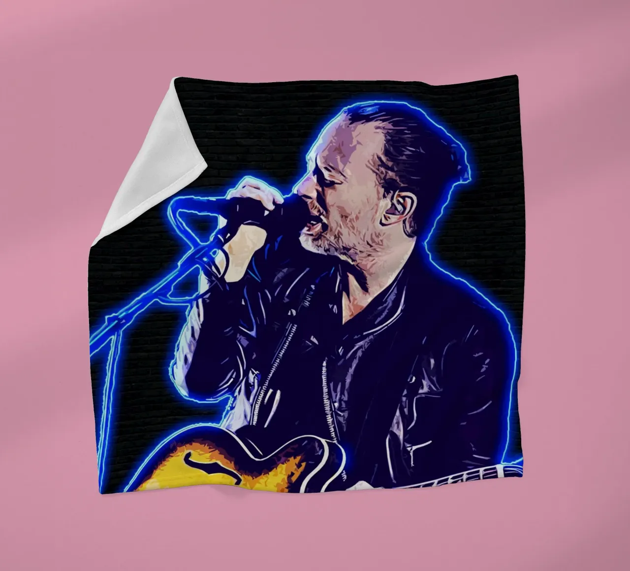 Alto e secco coperta in pile da neonartroom