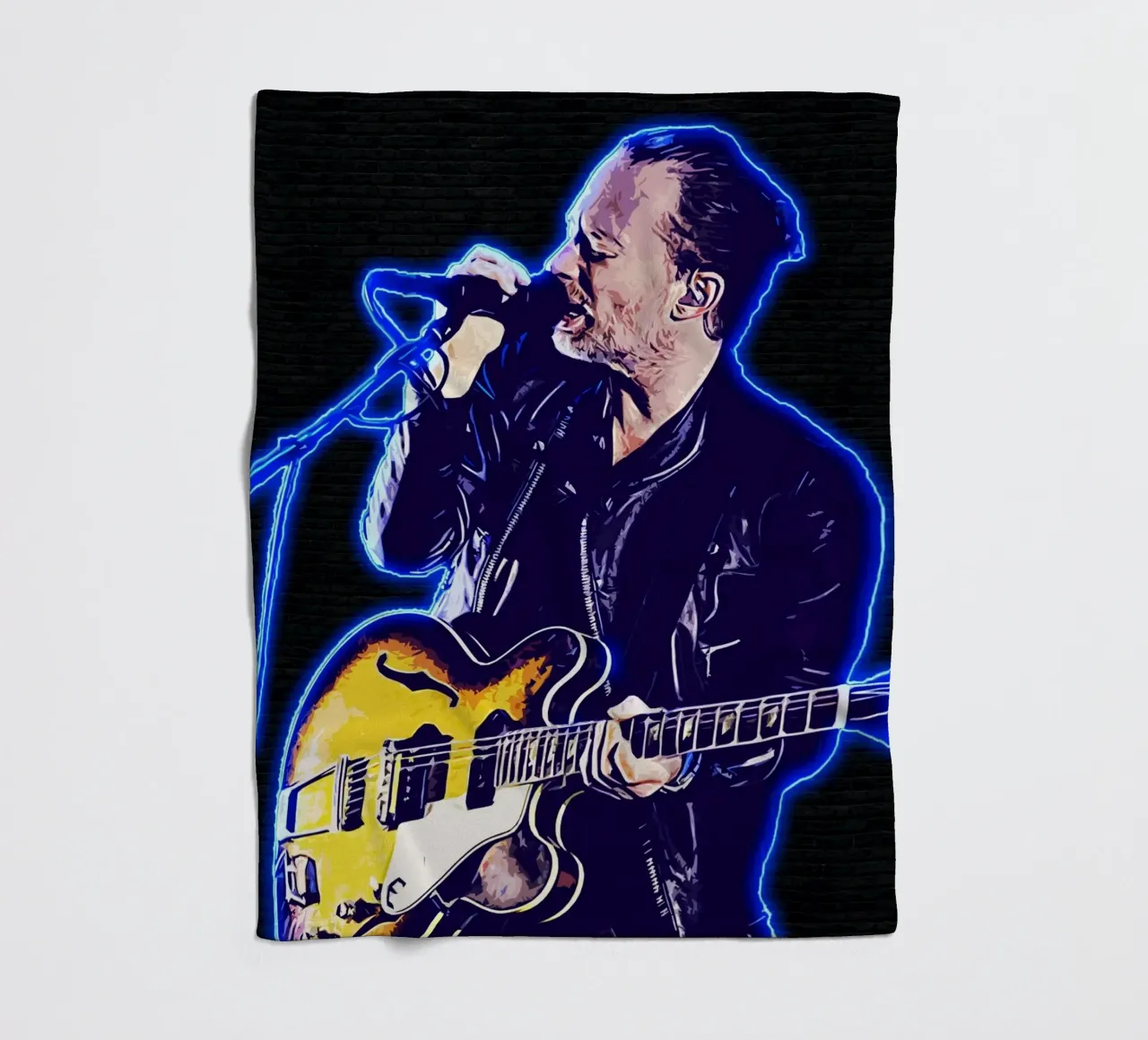 Alto e secco coperta in pile da neonartroom