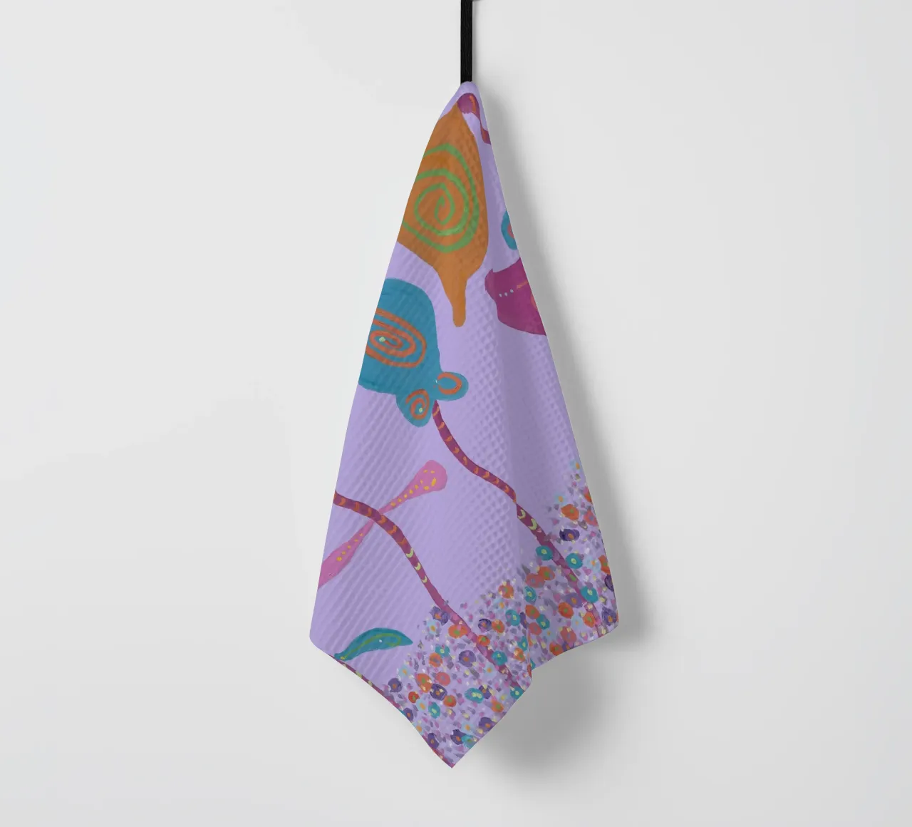 Bellezza della condivisione - Viola canovaccio da cucina da Helen Joynson