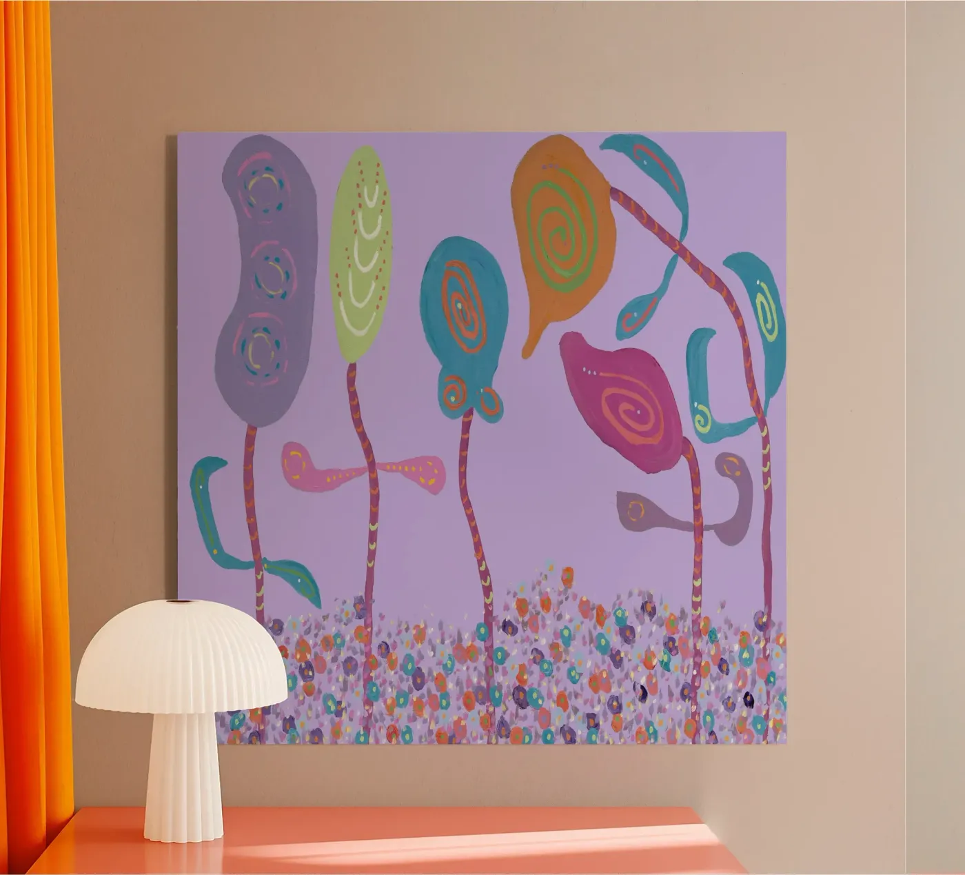 Bellezza della condivisione - Viola plexiglass da Helen Joynson