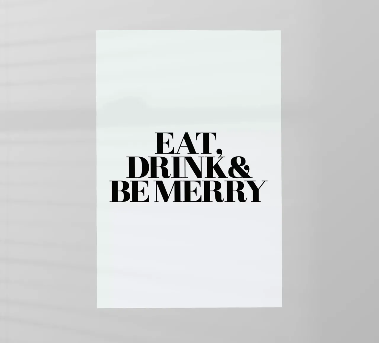 Eat, Drink & Be Merry pellicola backlit da Studio One