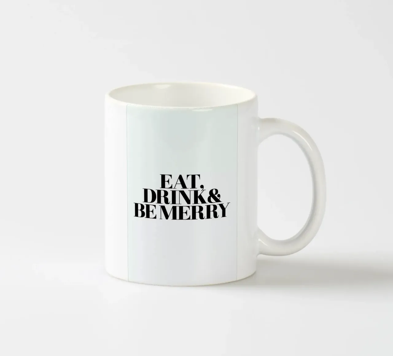 Eat, Drink & Be Merry tazza in ceramica da Studio One