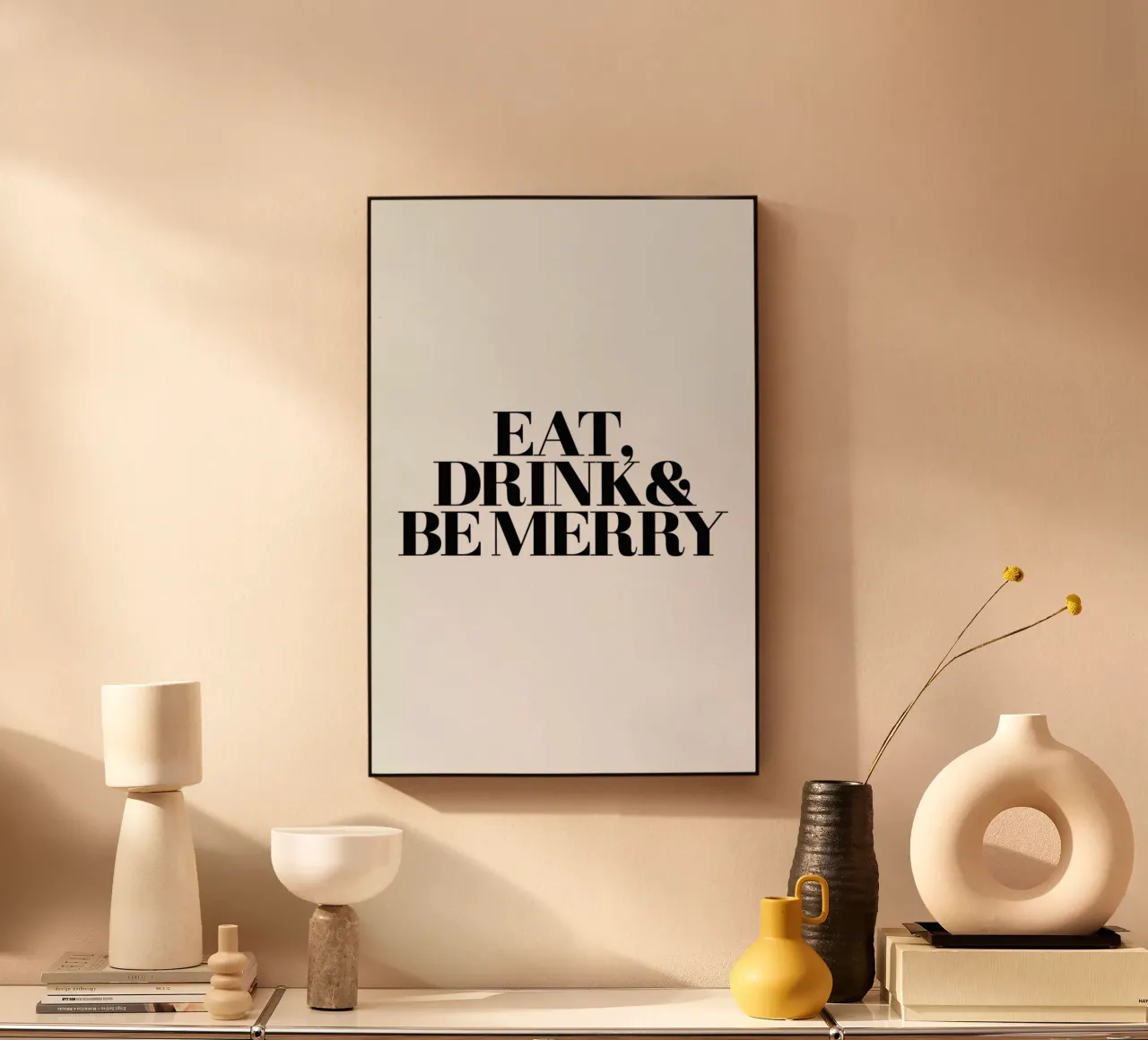 Eat, Drink & Be Merry alluminio dibond da Studio One
