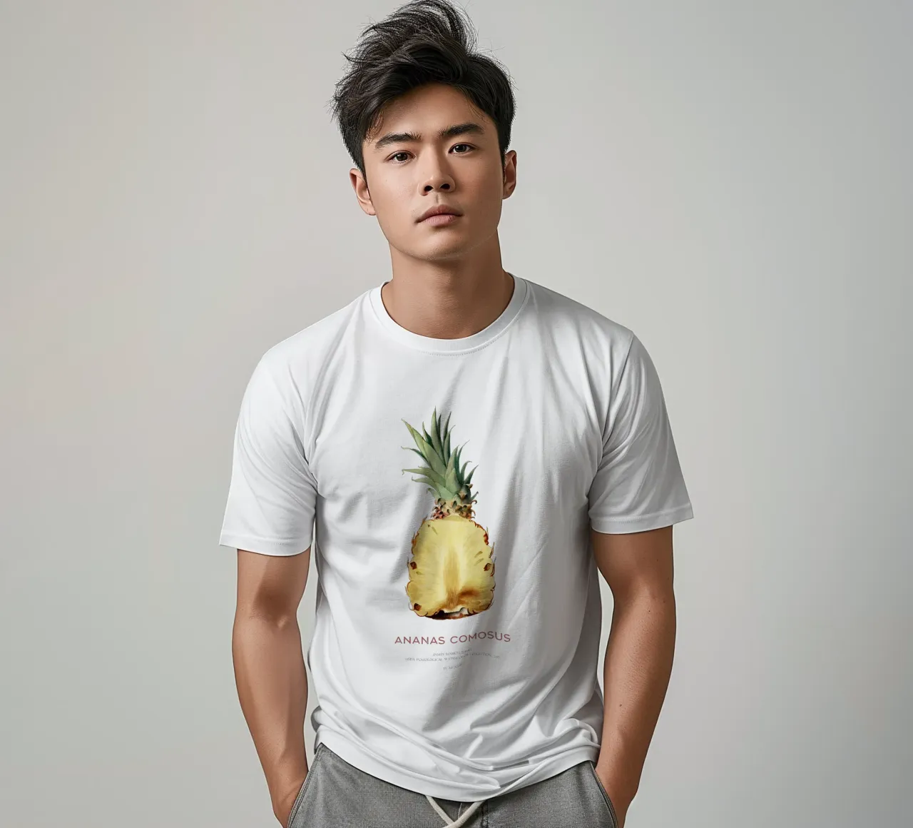 Ananas o Ananas comosus t-shirt da Vintagrafica
