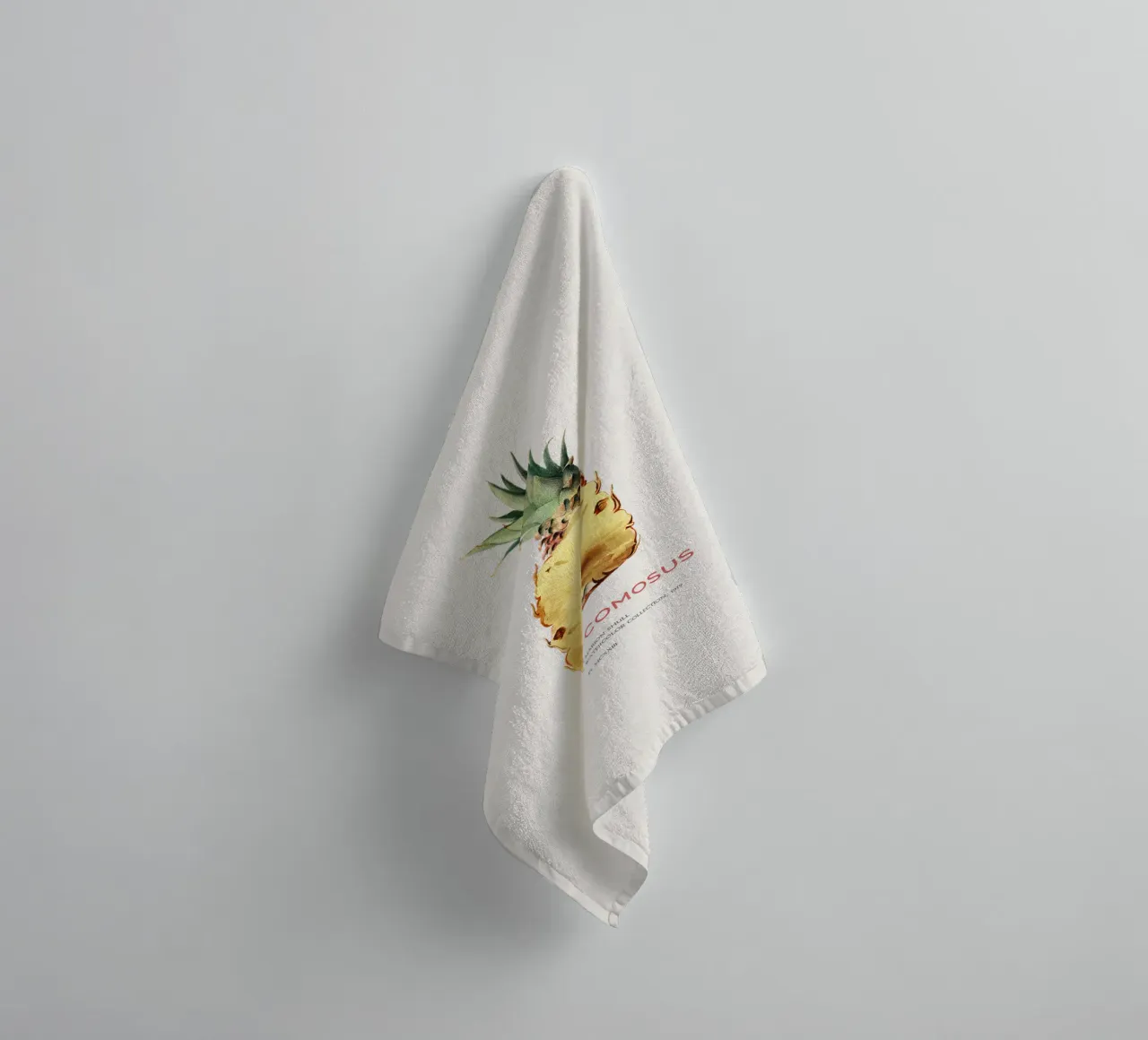 Ananas oder Ananas comosus Handtuch von Vintagrafica
