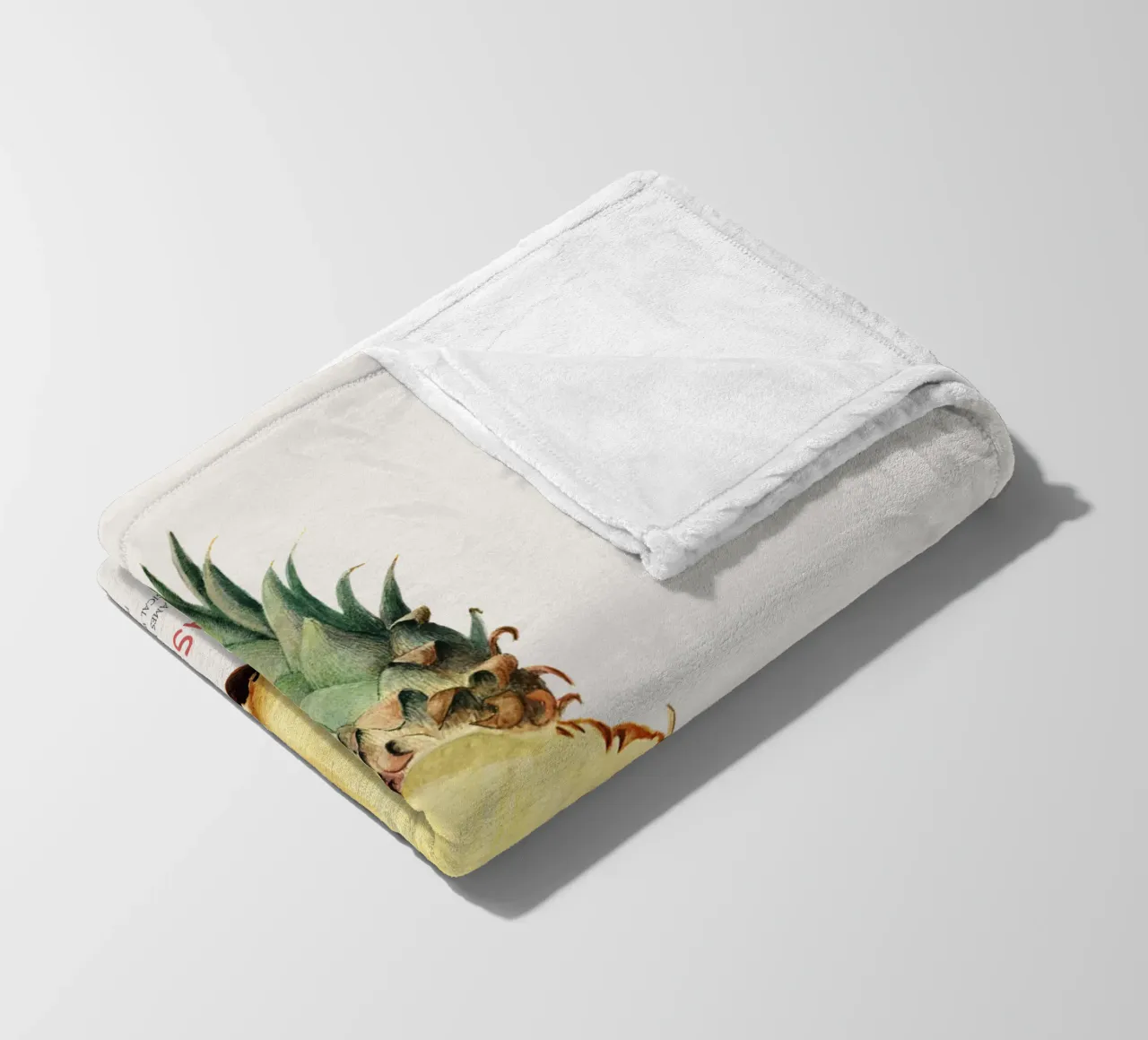 Ananas o Ananas comosus coperta in pile da Vintagrafica