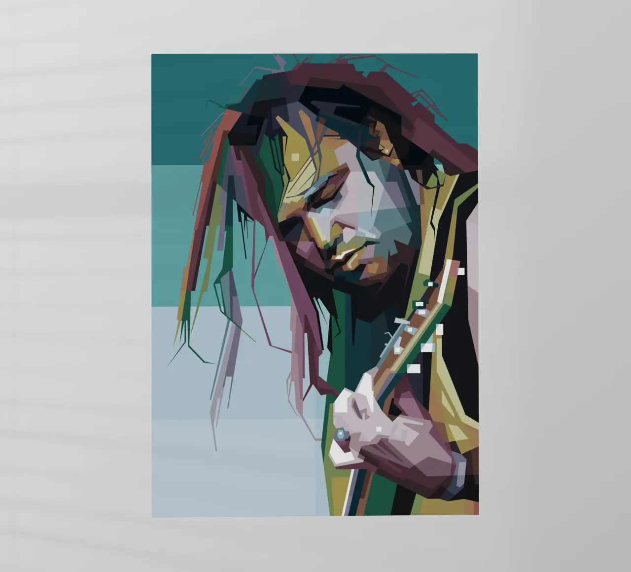 Max Cavalera WPAP fanart pellicola backlit da Alkahfsmart