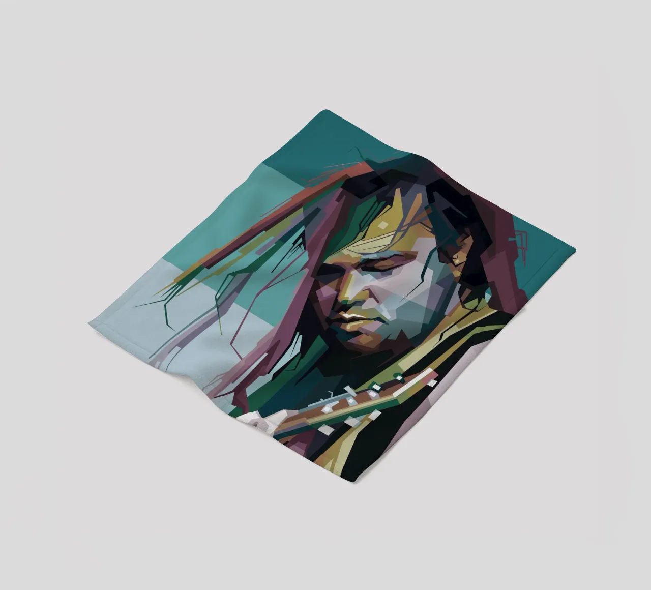 Max Cavalera WPAP fanart coperta in pile da Alkahfsmart