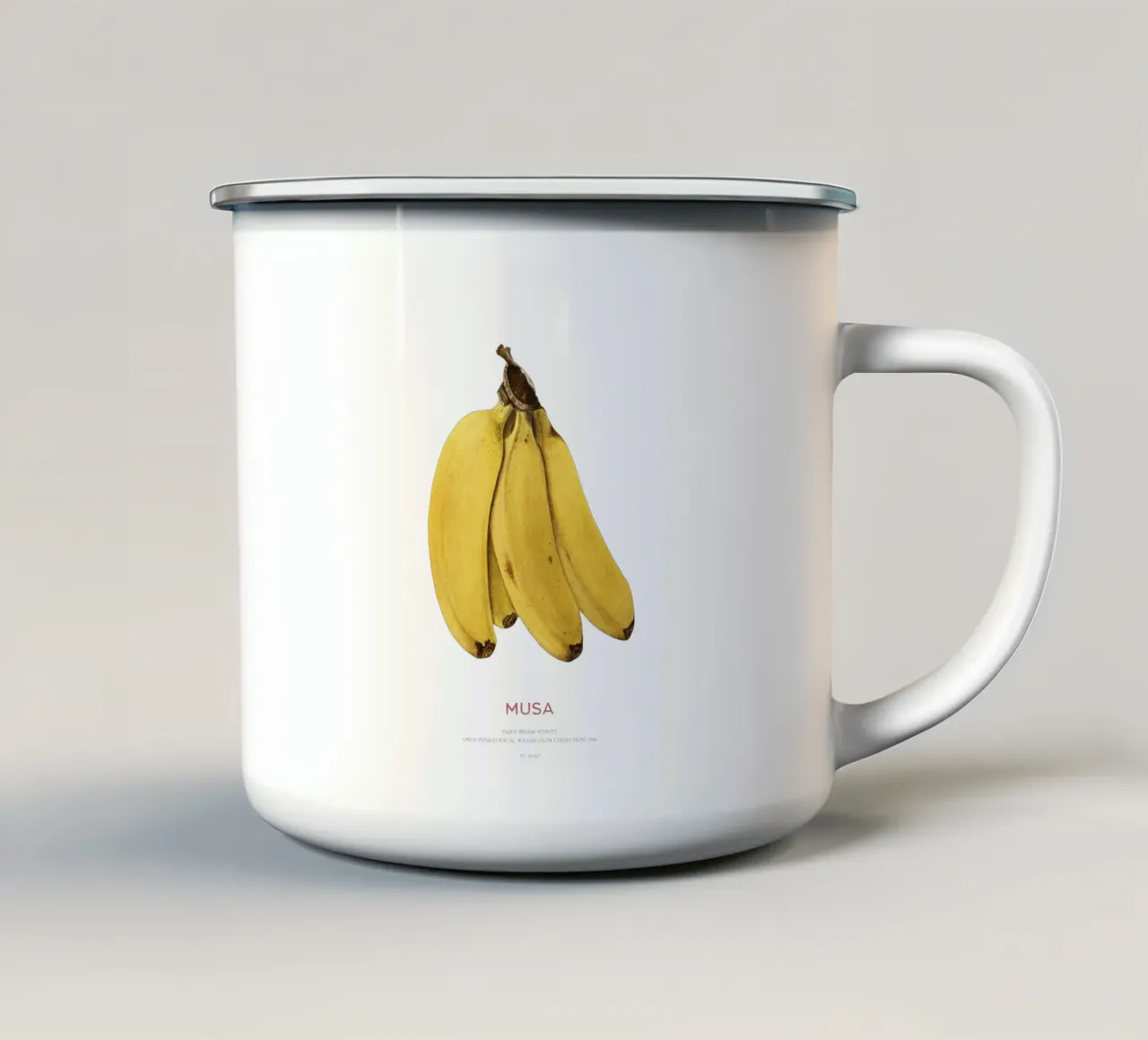 Banana o Musa tazza in smalto da Vintagrafica