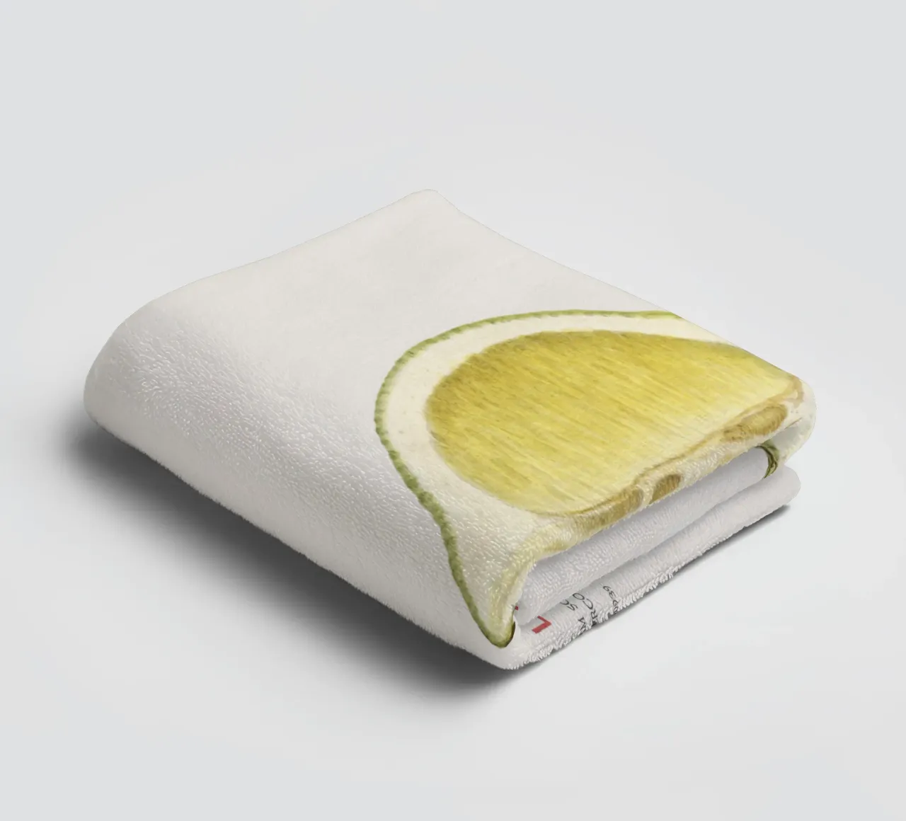 Zitrone oder Citrus limon Handtuch von Vintagrafica