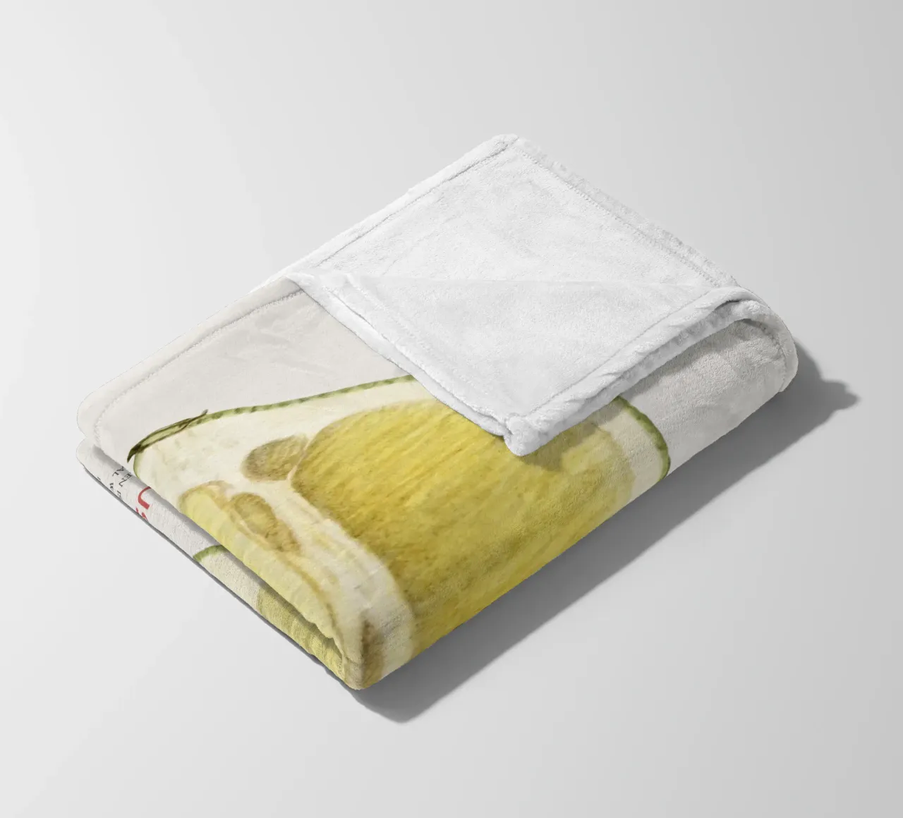 Zitrone oder Citrus limon Fleecedecke von Vintagrafica