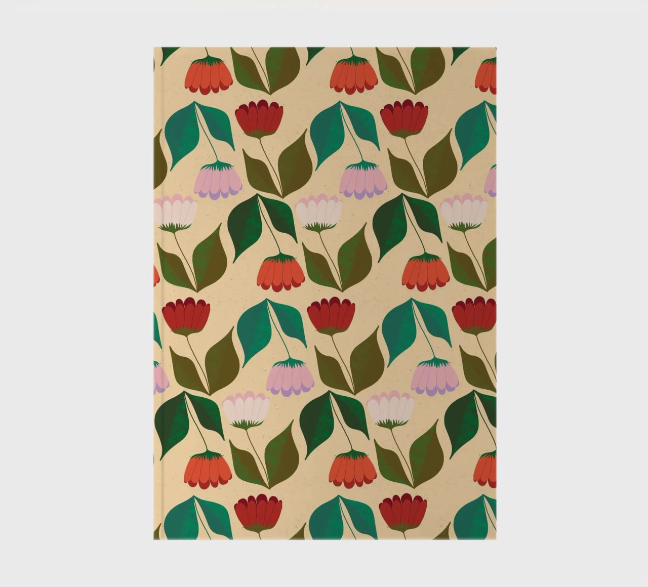 Tulips in a row notebook by nicigabrieldesigns
