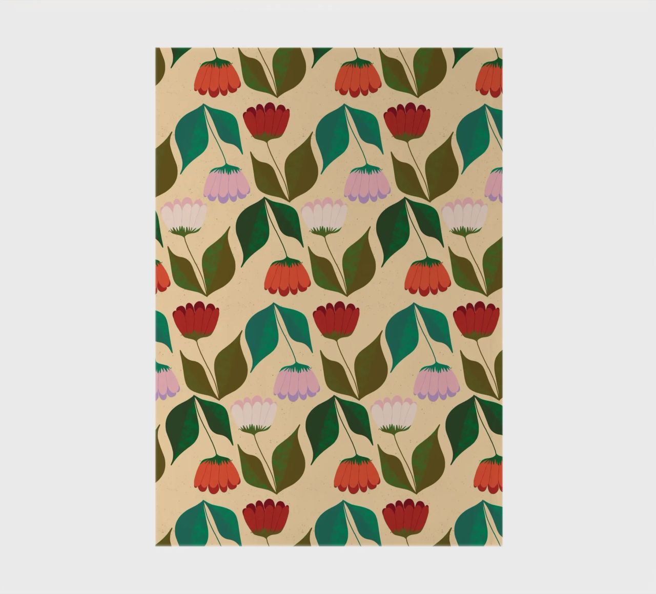 Tulips in a row notebook by nicigabrieldesigns