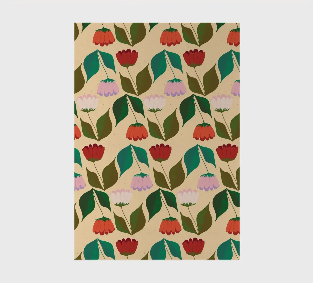 Tulipes en ligne carnet de notes de nicigabrieldesigns