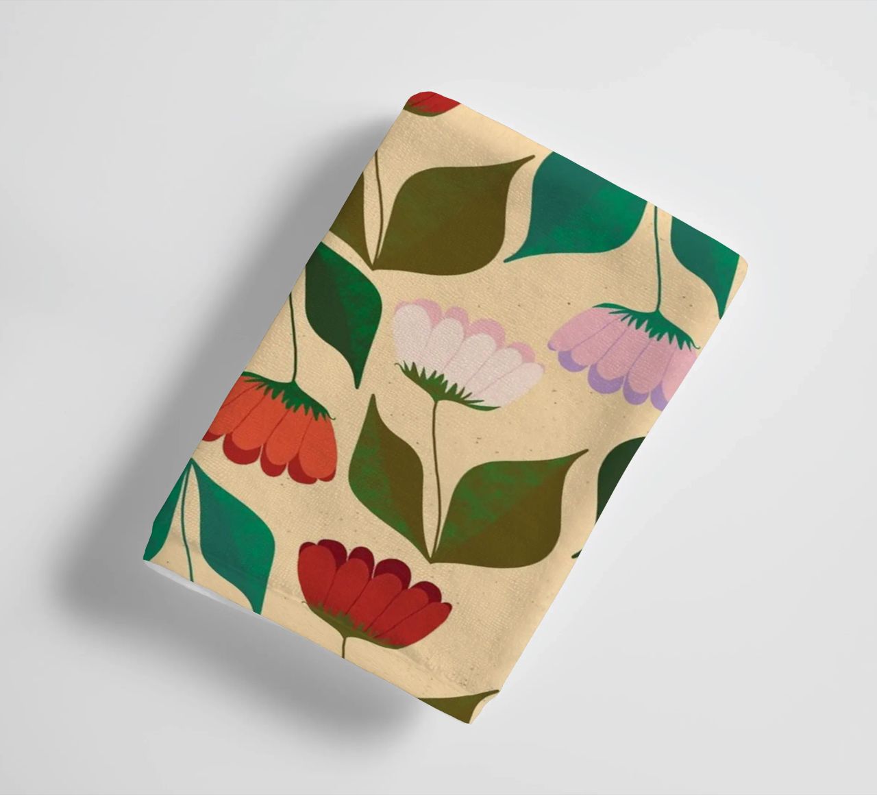 Tulips in a row towel by nicigabrieldesigns
