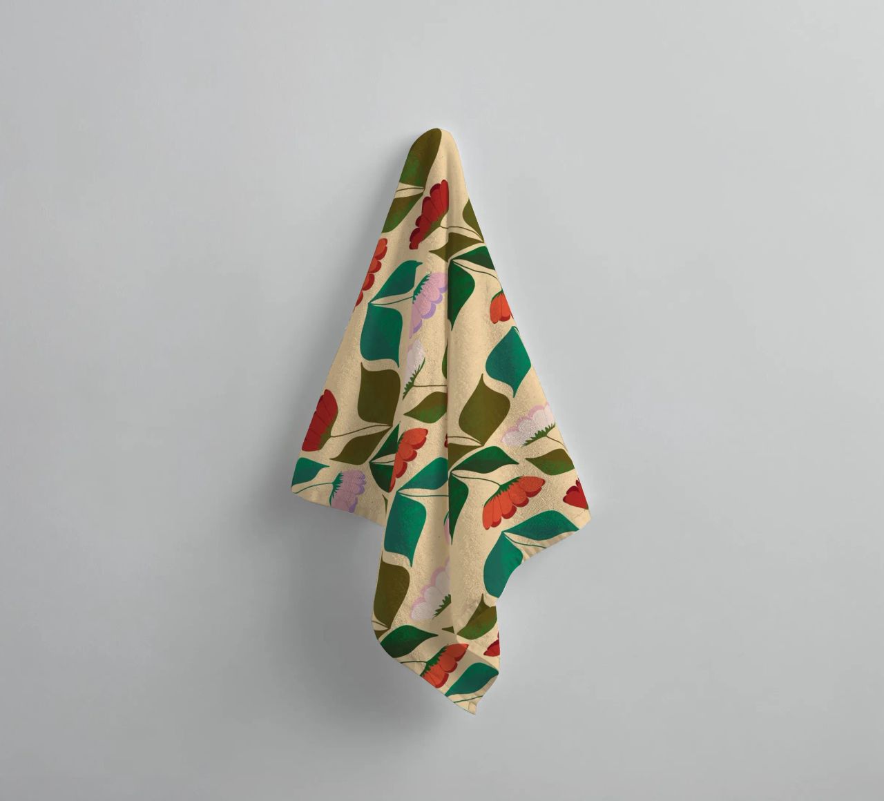 Tulips in a row towel by nicigabrieldesigns