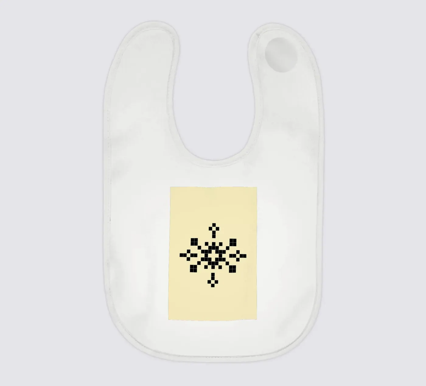 Pixel Snowflake Yellow bavaglino da Studio One