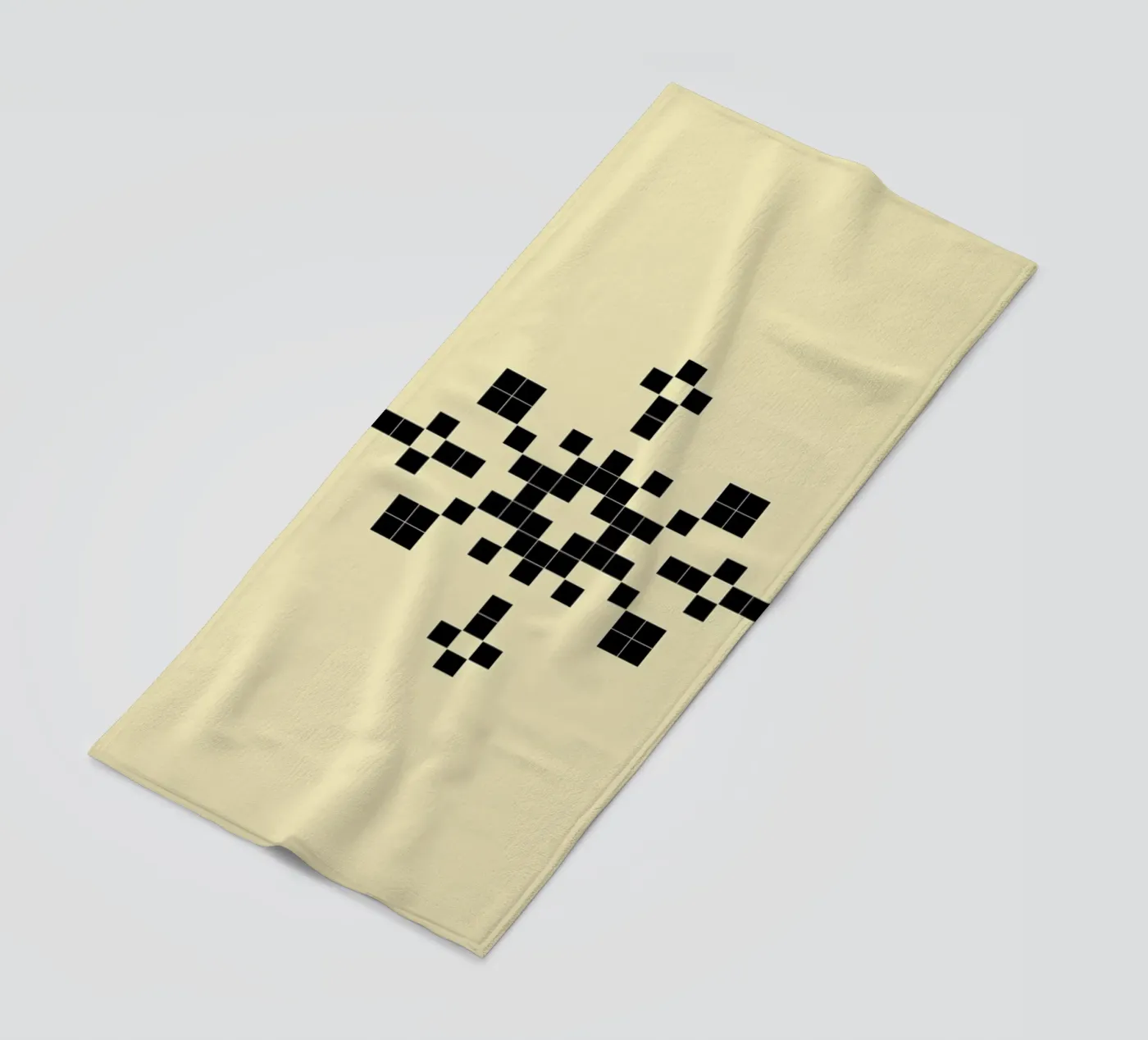 Pixel Snowflake Yellow telo mare da Studio One