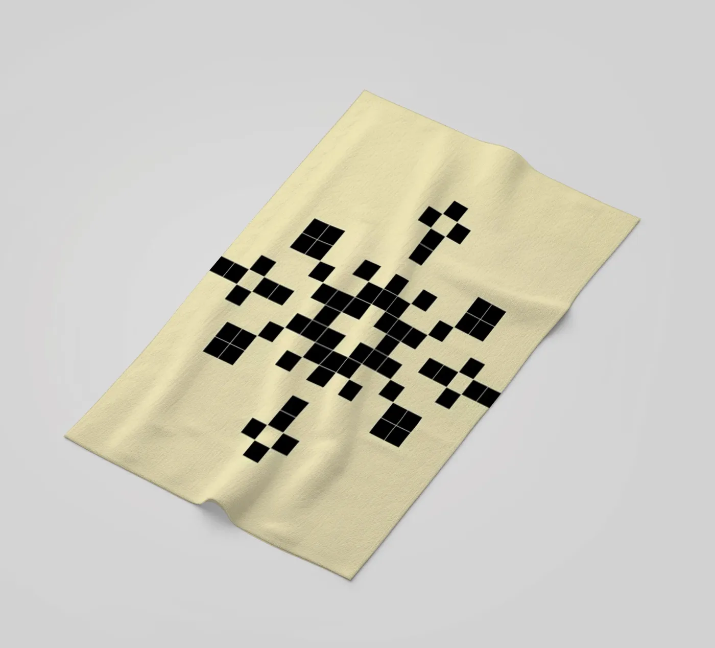 Pixel Snowflake Yellow telo mare da Studio One