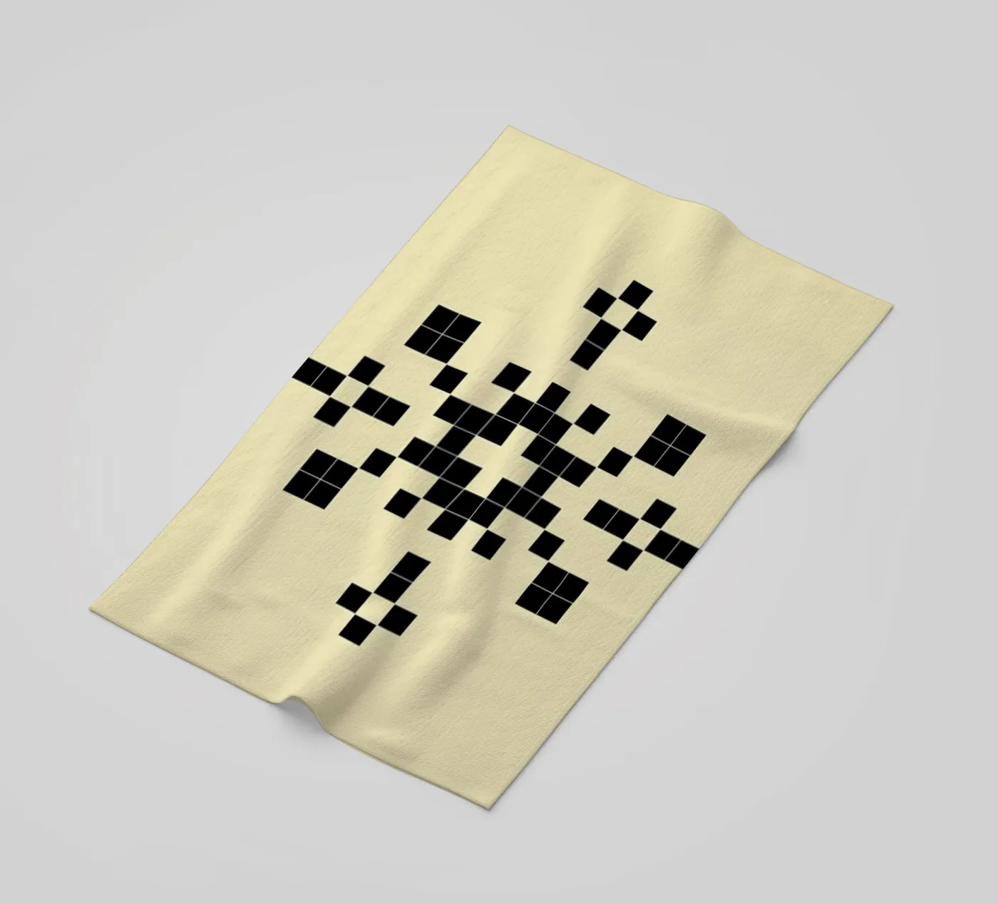 Pixel Snowflake Yellow telo mare da Studio One