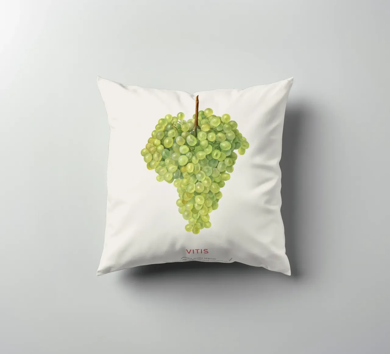 Weintraube oder Vitis Kissen von Vintagrafica