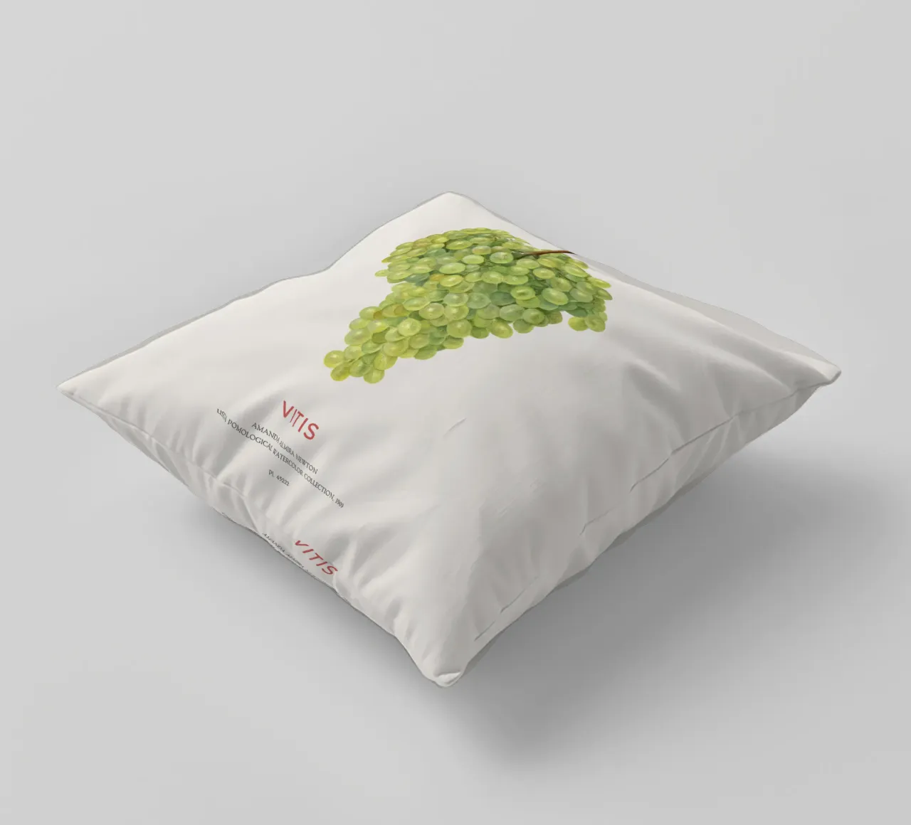 Uva o Vitis cuscino da Vintagrafica