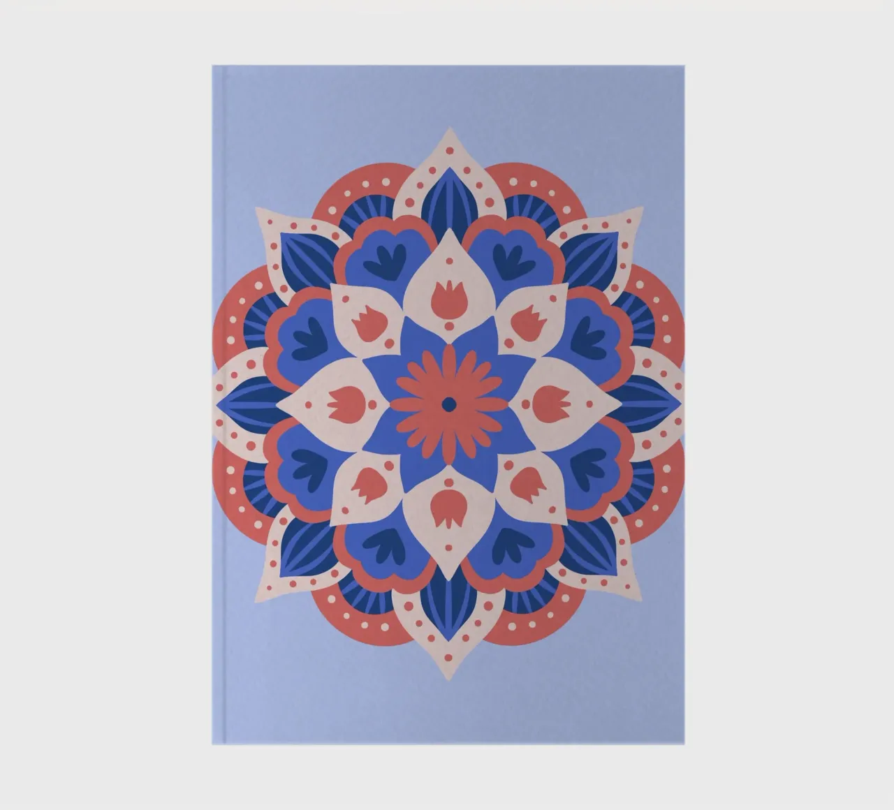 Mandala 1 - blu e corallo diario da Wackapacka