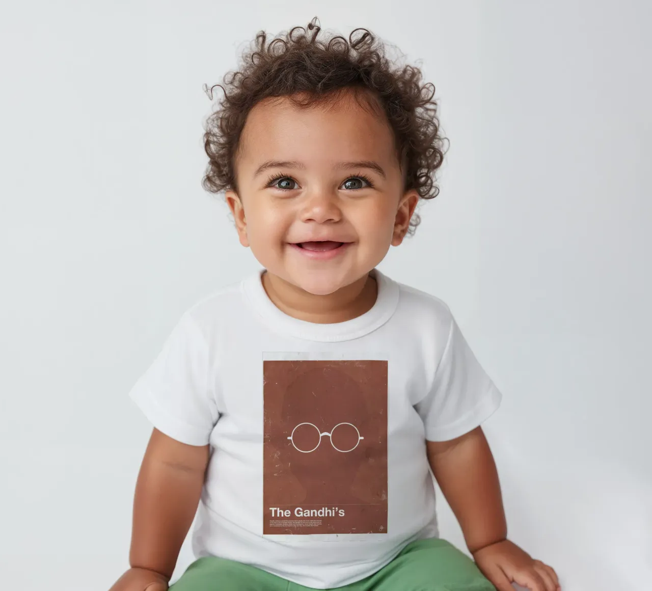 Framework Gandhi maglietta neonato da Moxy Creative House
