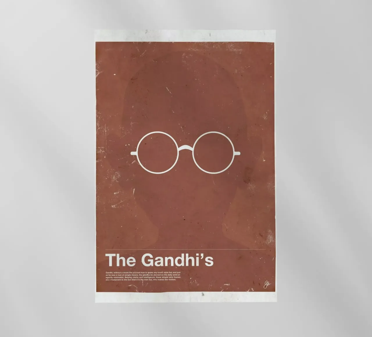 Framework Gandhi Backlit Folie von Moxy Creative House