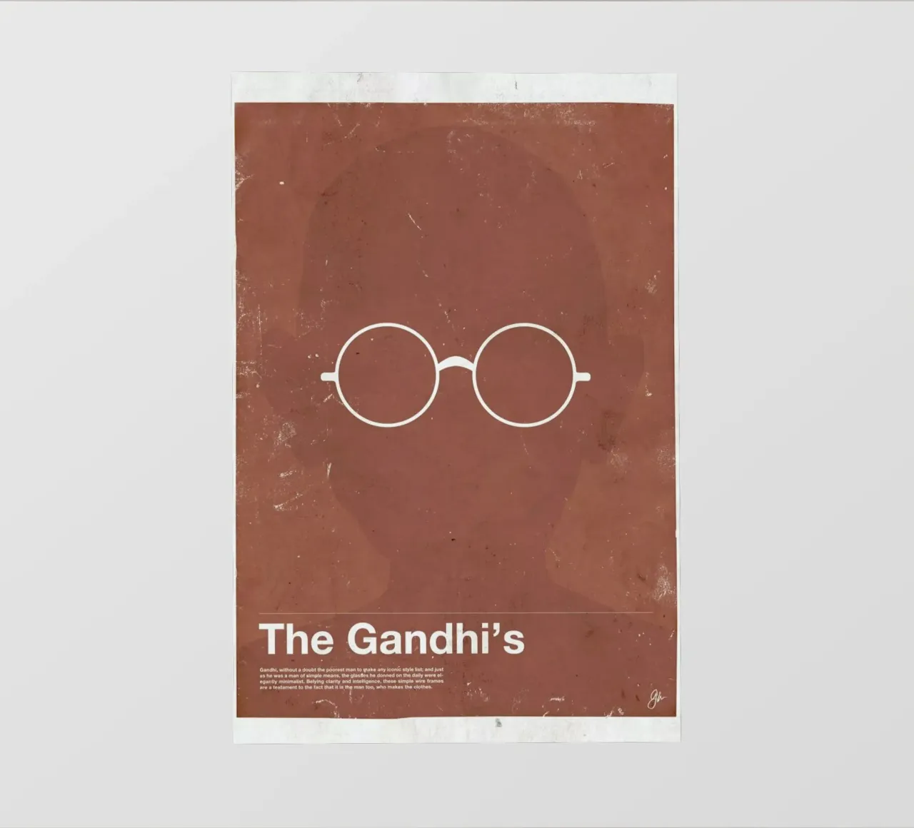 Framework Gandhi Backlit Folie von Moxy Creative House