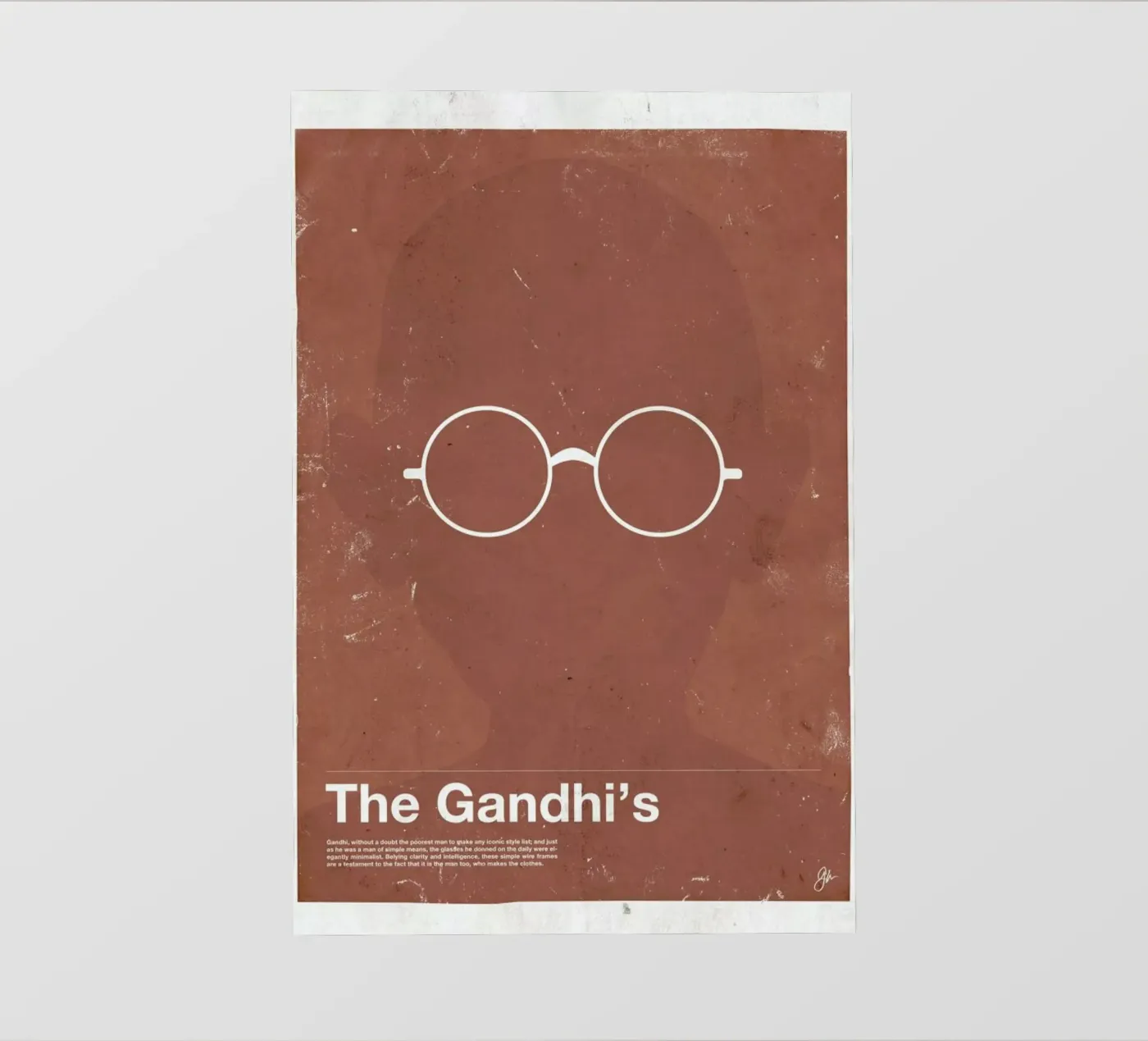 Framework Gandhi pellicola backlit da Moxy Creative House