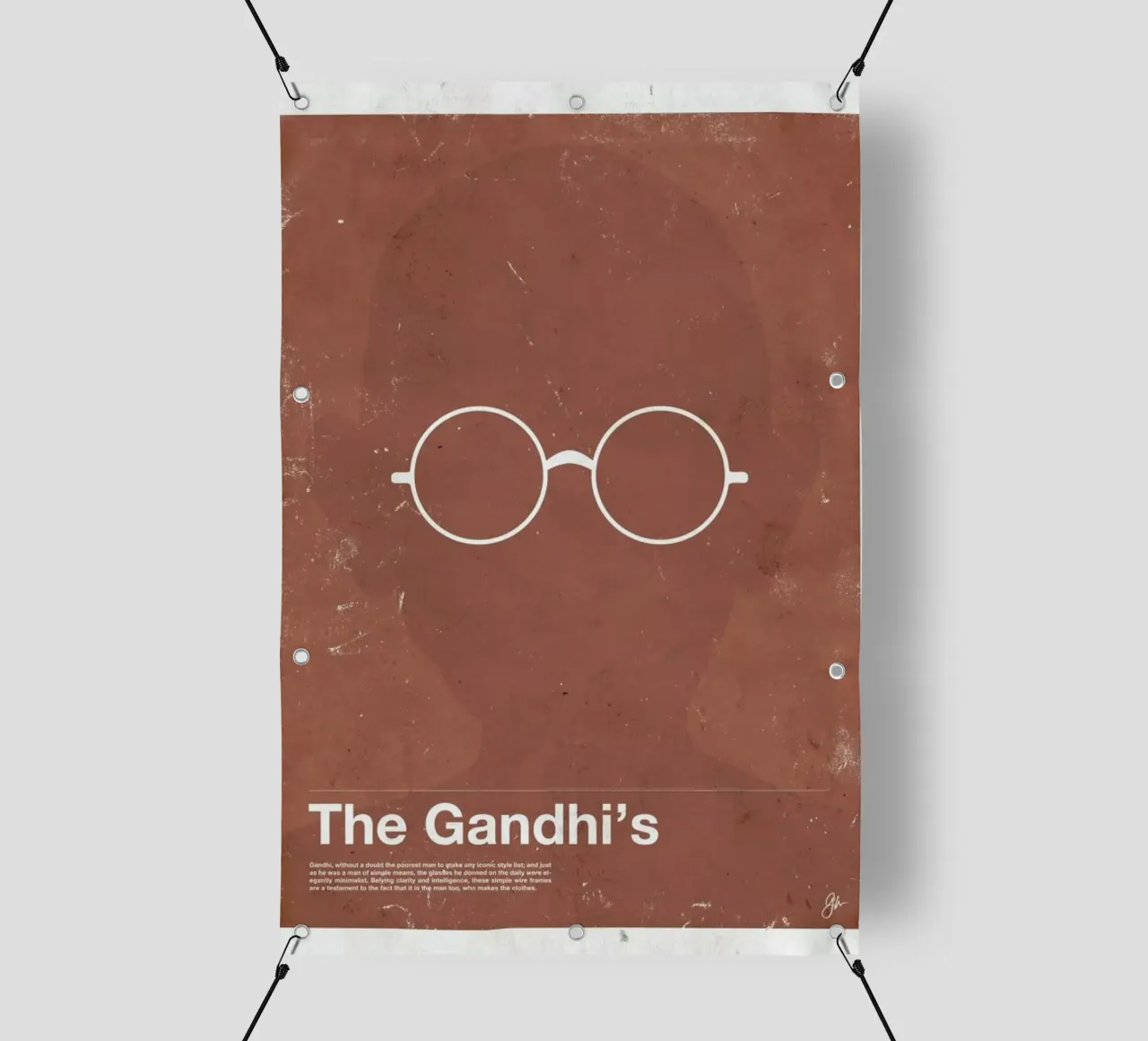 Framework Gandhi telo in pvc da Moxy Creative House