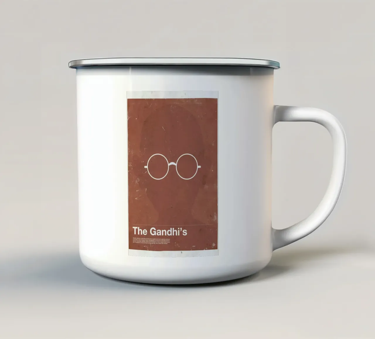 Framework Gandhi mug en émail de Moxy Creative House