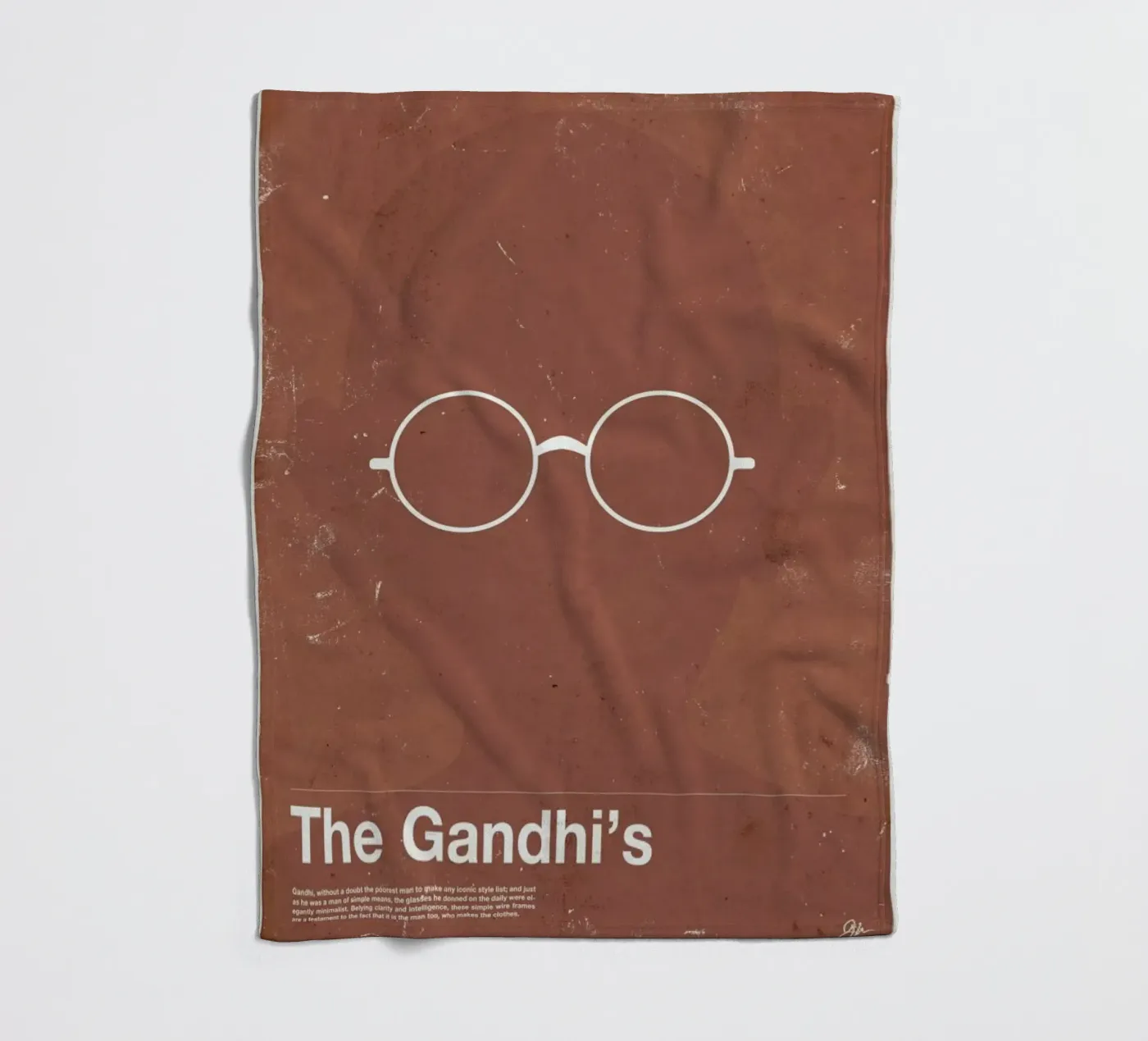 Framework Gandhi fleecedeken van Moxy Creative House