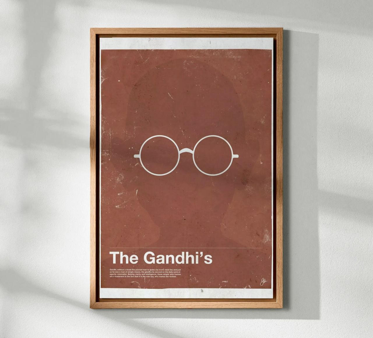 Framework Gandhi alluminio dibond da Moxy Creative House