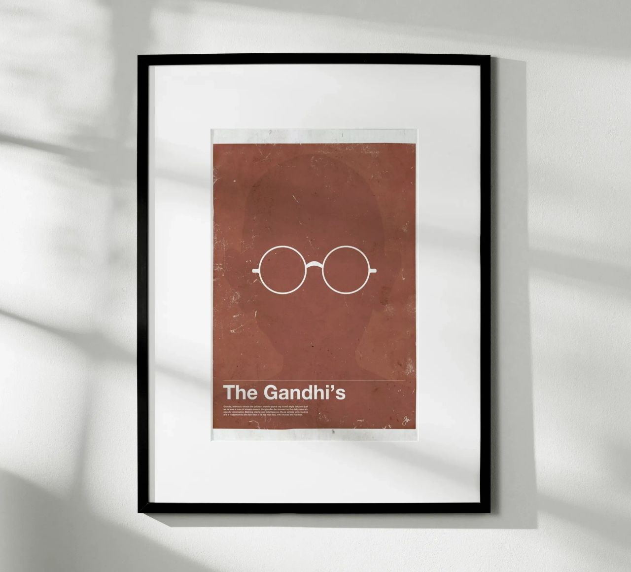 Framework Gandhi Poster von Moxy Creative House
