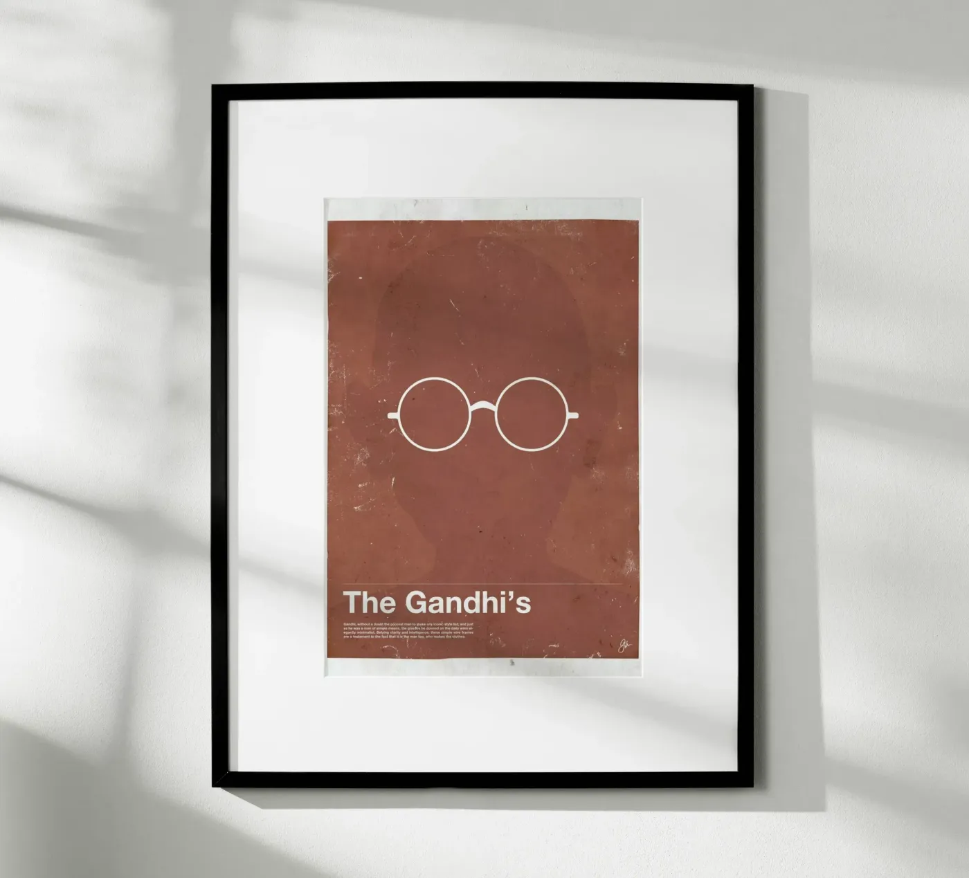 Framework Gandhi poster da Moxy Creative House