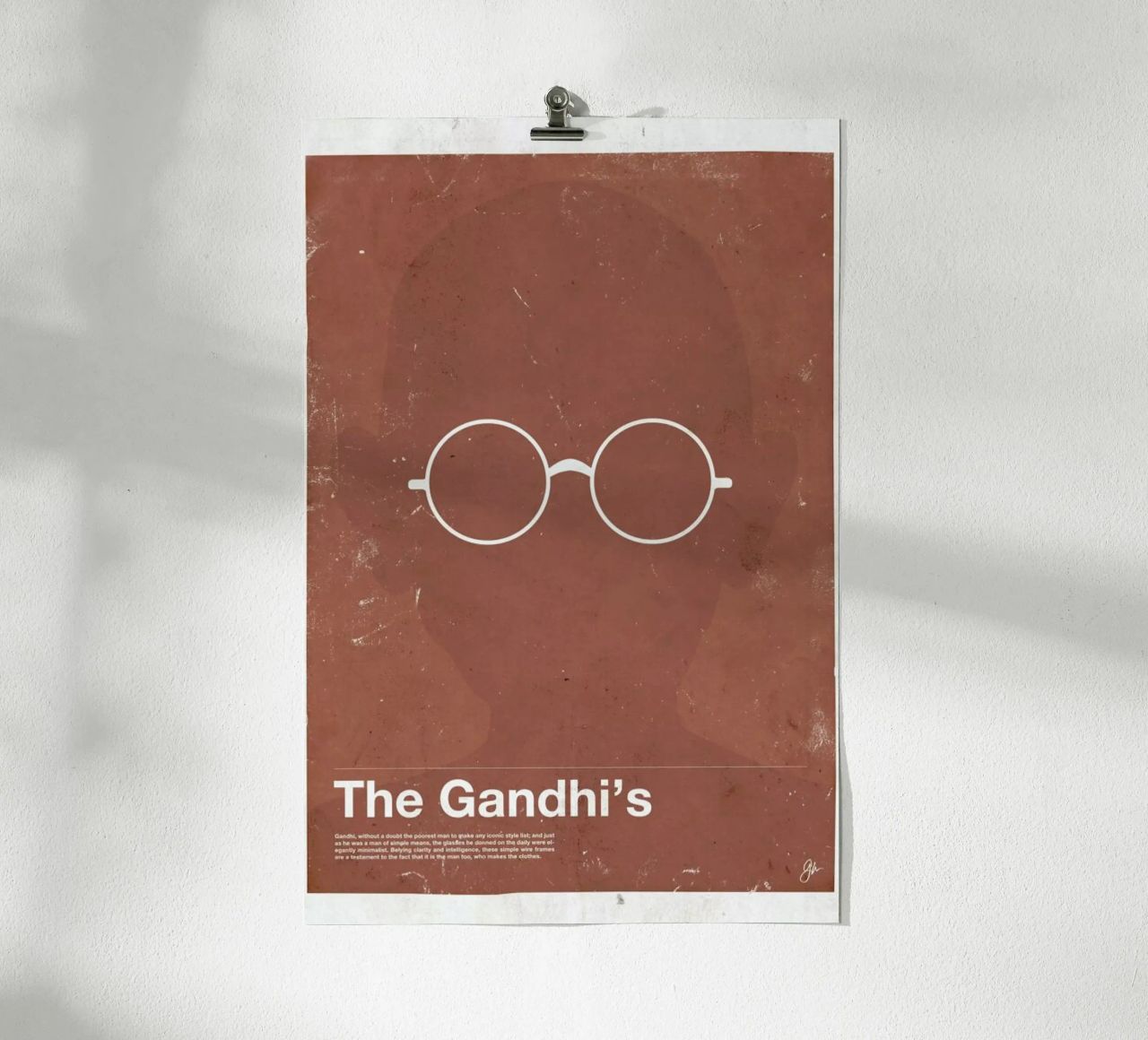 Framework Gandhi Poster von Moxy Creative House