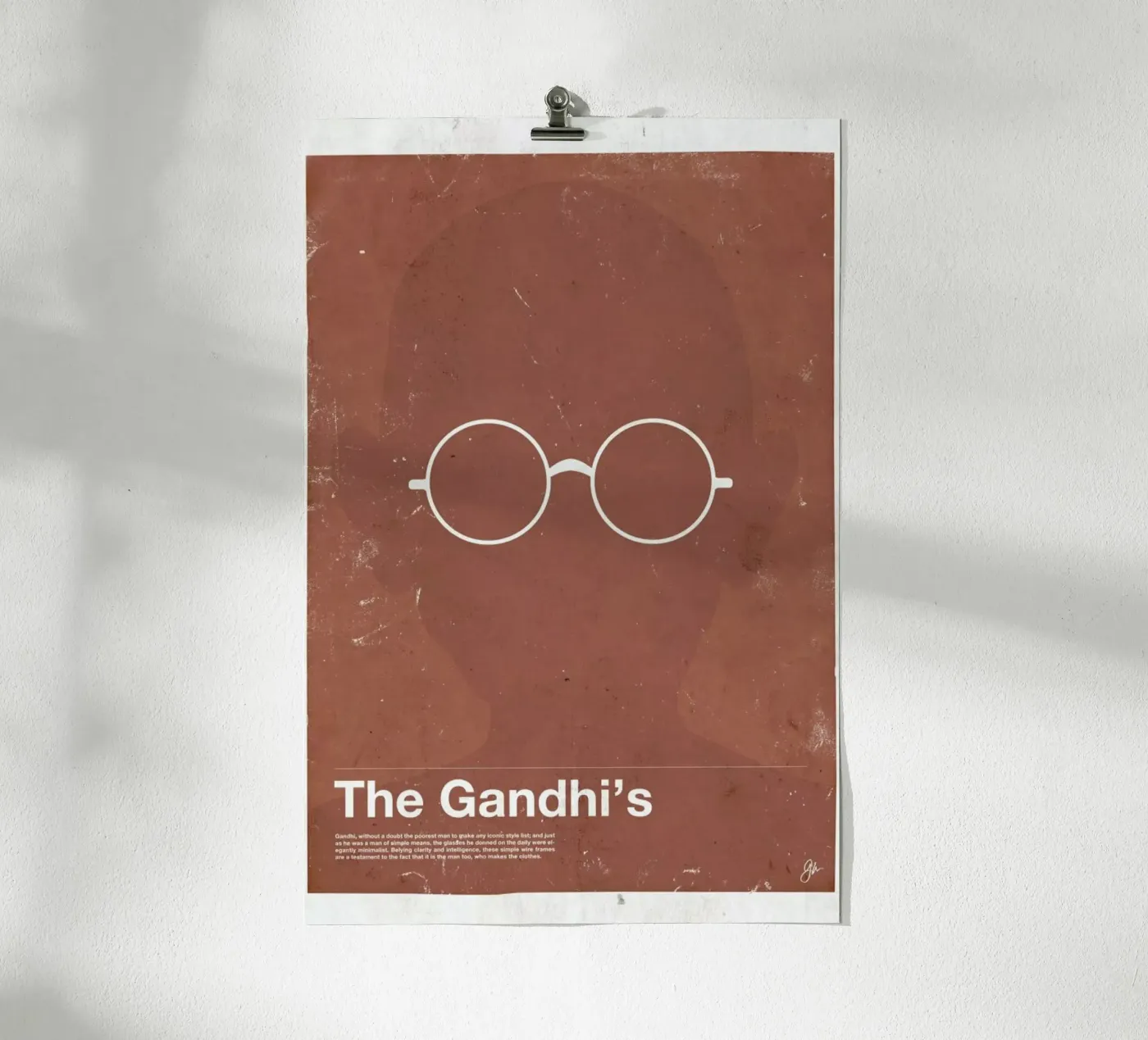 Framework Gandhi poster da Moxy Creative House