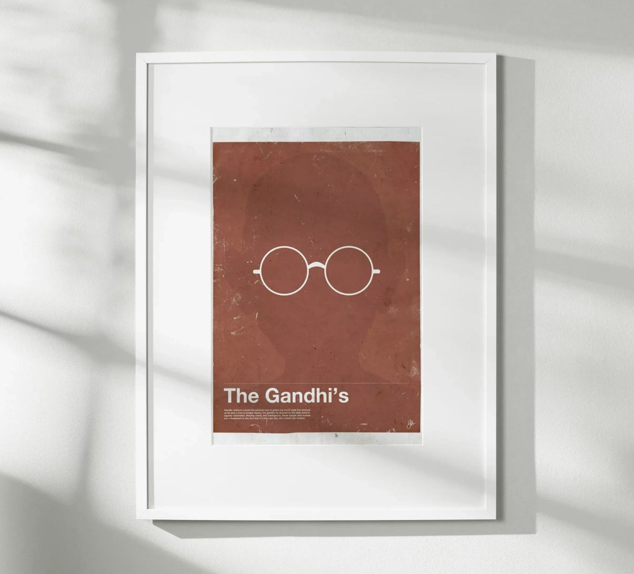 Framework Gandhi Poster von Moxy Creative House