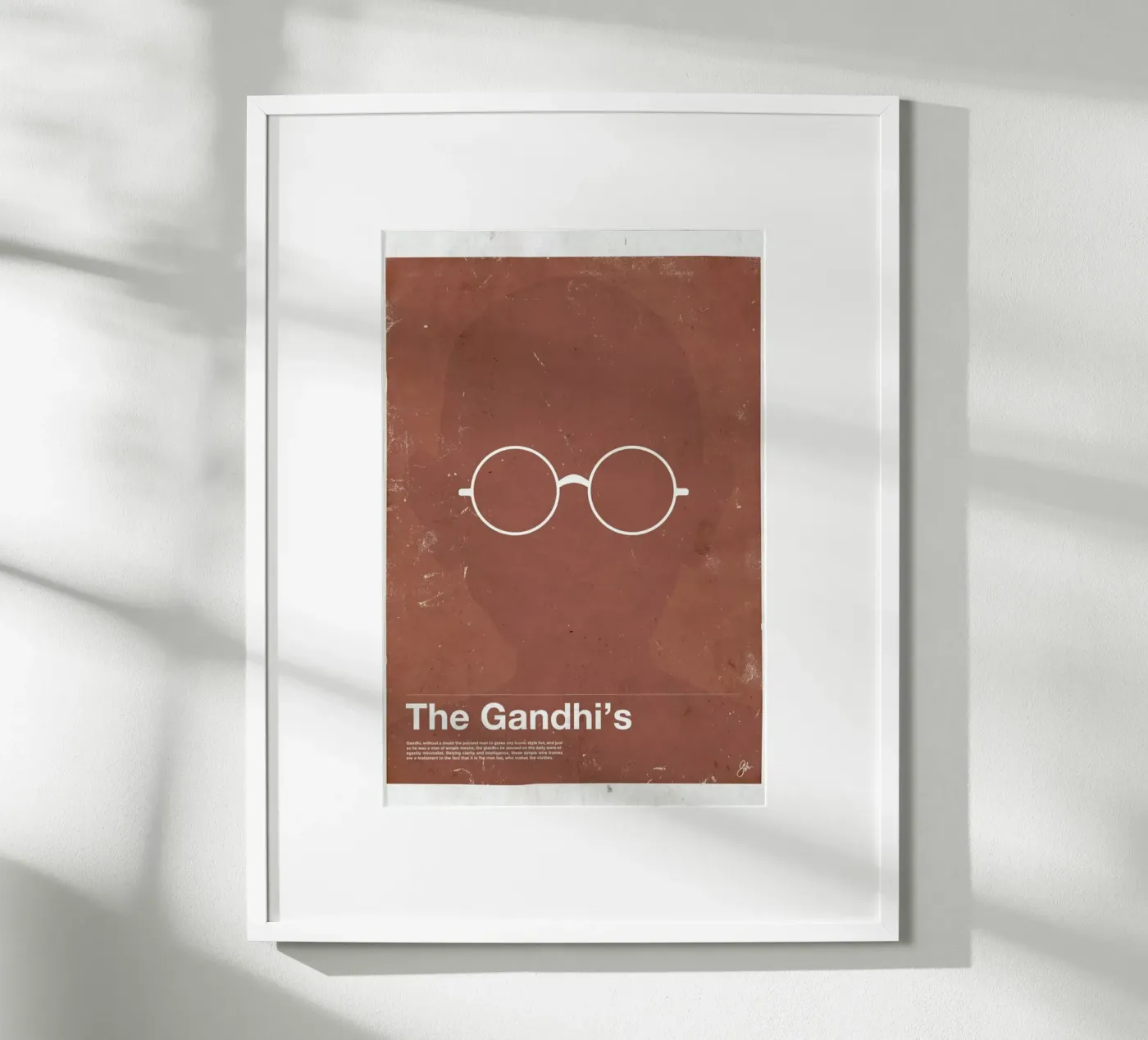 Framework Gandhi poster da Moxy Creative House