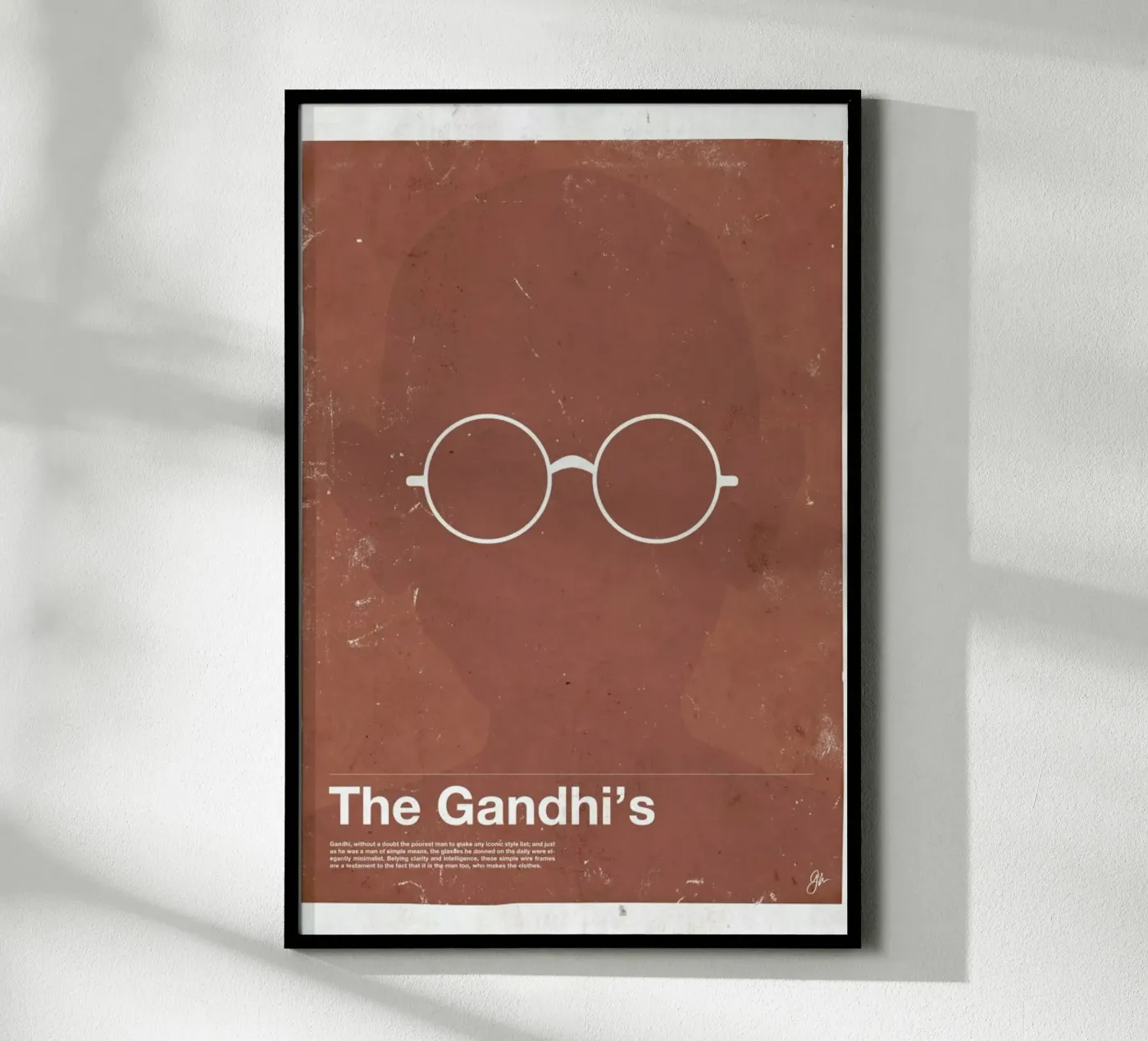 Framework Gandhi poster da Moxy Creative House
