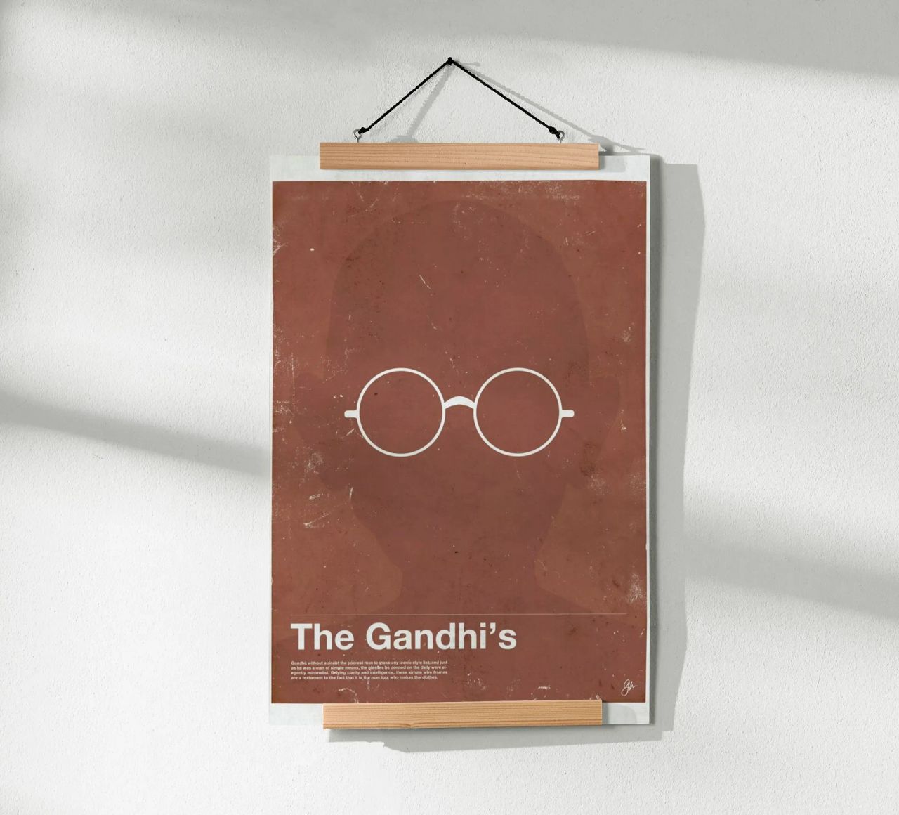 Framework Gandhi Poster von Moxy Creative House