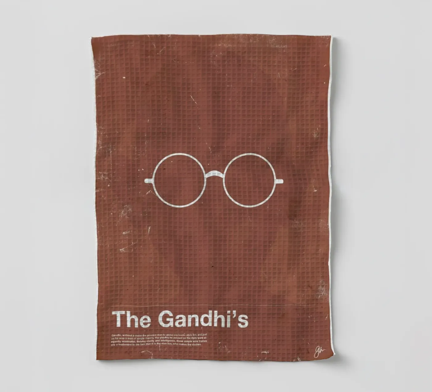 Framework Gandhi Geschirrtuch von Moxy Creative House